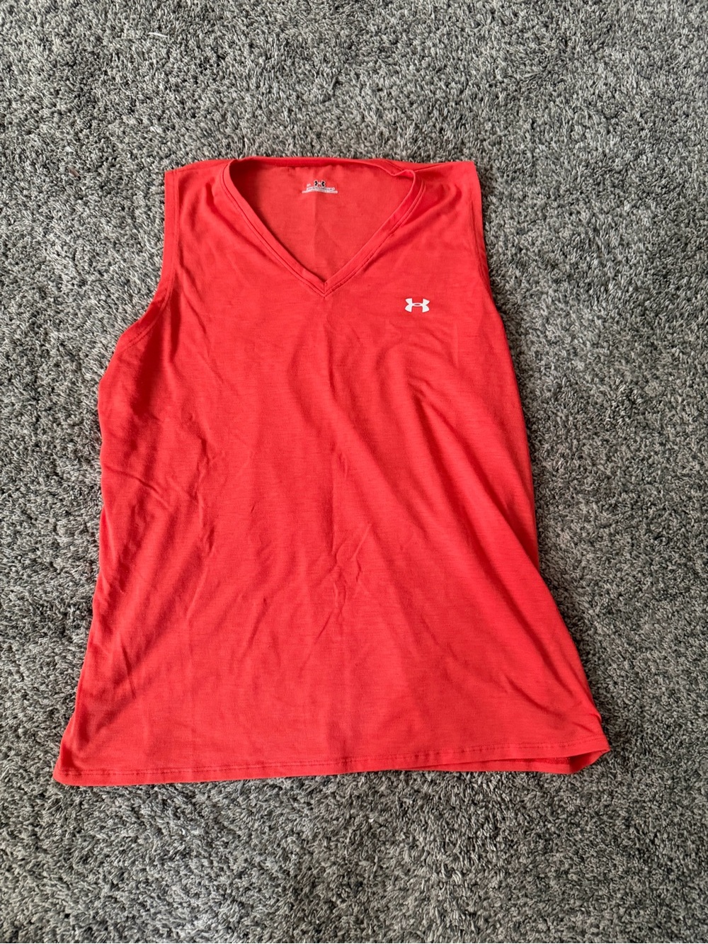 Under Armour Women’s Orange V-Neck Athletic Tank